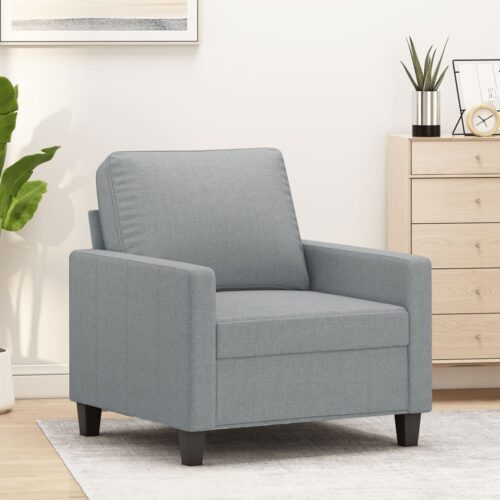 Sofa Chair Light Grey 60cm Fabric - Image 2