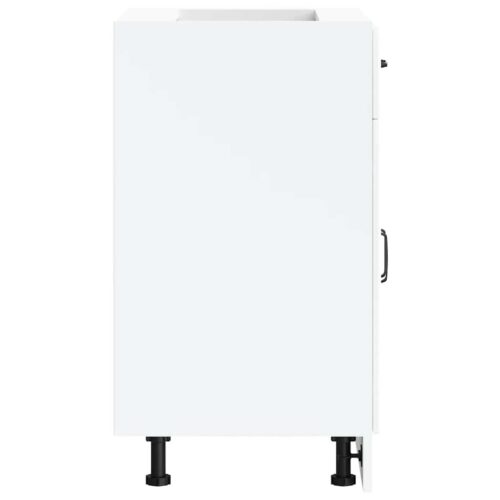 Kitchen Base Cabinet Kalmar White Engineered Wood - Image 6