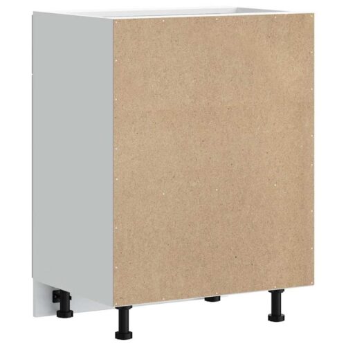 Kitchen Base Cabinet Kalmar White Engineered Wood - Image 7