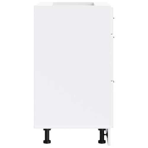 Kitchen Base Cabinet Porto White Engineered Wood - Image 6