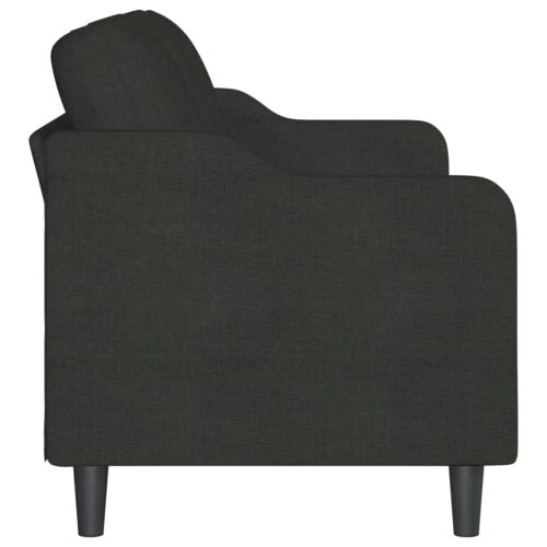 vidaXL 3-Seater Sofa Black 180 cm Fabric - Image 4