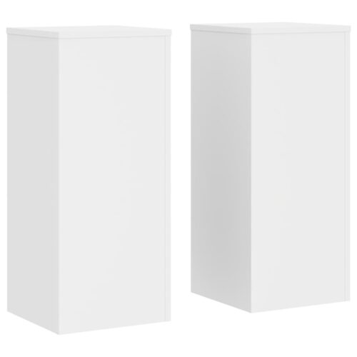2pcs Wooden Plant Stands White 30x30x70cm - Image 12