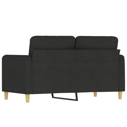 vidaXL 2-Seater Sofa Black 120 cm Fabric - Image 5