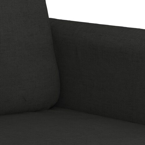 vidaXL 2-Seater Sofa Black 120 cm Fabric - Image 6