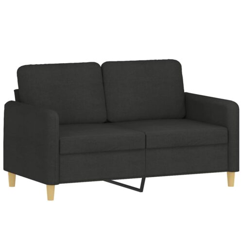 vidaXL 2-Seater Sofa Black 120 cm Fabric - Image 9