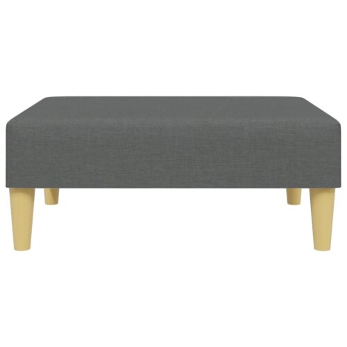 2-Seater Sofa Bed with Pillows and Footstool Dark Grey Velvet - Image 8