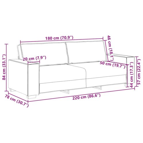 2-Piece Velvet Sofa Set Seater Living Room Lounge TV Couch Armchairs Dark Grey - Image 11