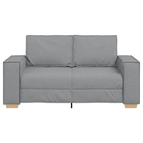 vidaXL 2-Seater Sofa Light Grey 120 cm Fabric - Image 4