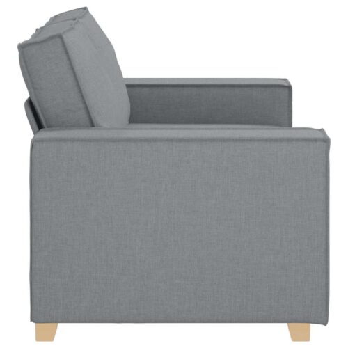 vidaXL 2-Seater Sofa Light Grey 120 cm Fabric - Image 5