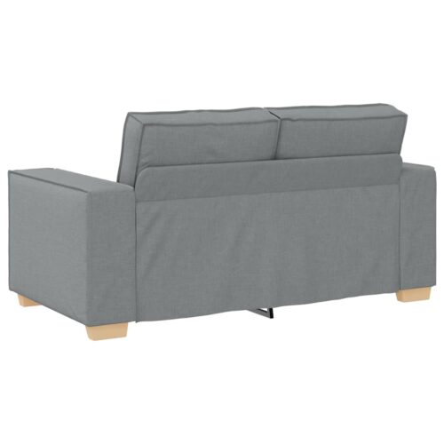 vidaXL 2-Seater Sofa Light Grey 120 cm Fabric - Image 6