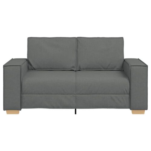 vidaXL 2-Seater Sofa Dark Grey 120 cm Fabric - Image 4