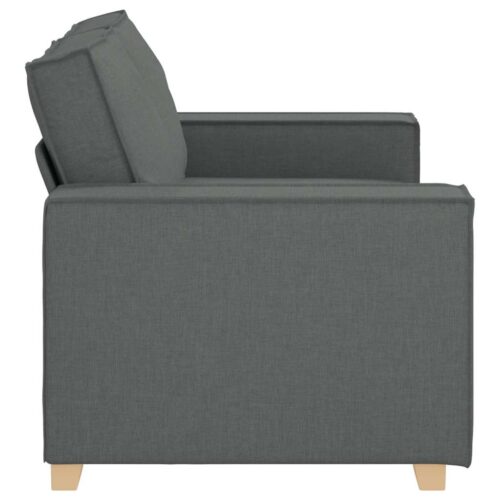 vidaXL 2-Seater Sofa Dark Grey 120 cm Fabric - Image 5