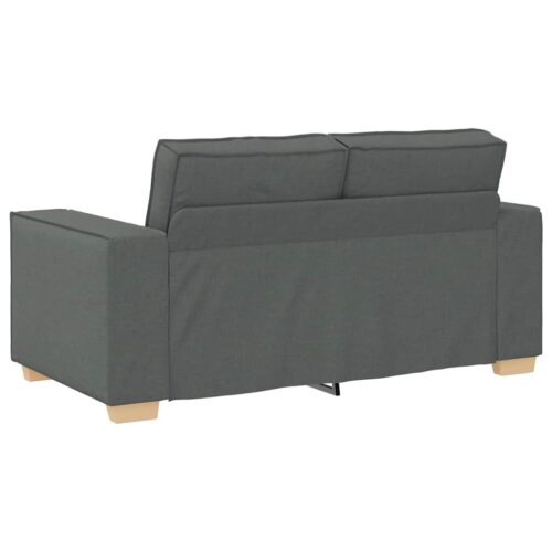 vidaXL 2-Seater Sofa Dark Grey 120 cm Fabric - Image 6