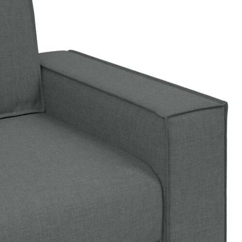 vidaXL 2-Seater Sofa Dark Grey 120 cm Fabric - Image 7