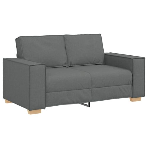 vidaXL 2-Seater Sofa Dark Grey 120 cm Fabric - Image 10