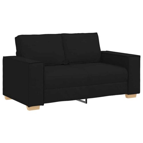 vidaXL 2-Seater Sofa Black 120 cm Fabric