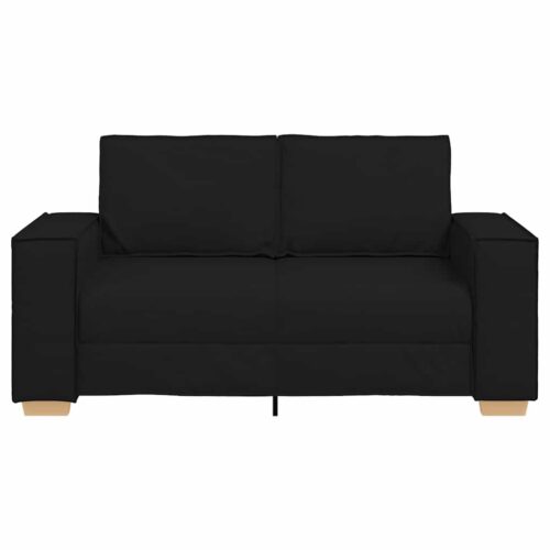 vidaXL 2-Seater Sofa Black 120 cm Fabric - Image 4