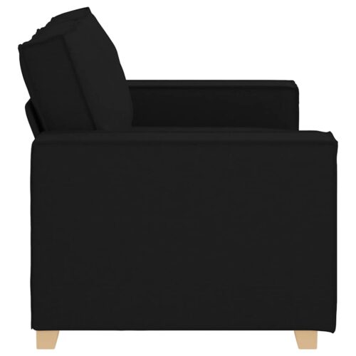 vidaXL 2-Seater Sofa Black 120 cm Fabric - Image 5