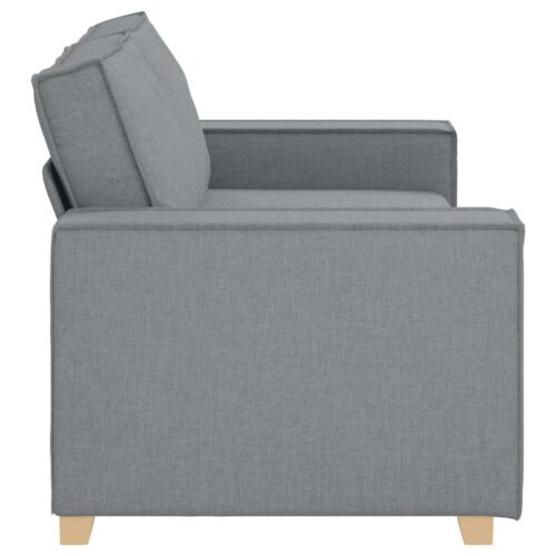 vidaXL 2-Seater Sofa Light Grey 140 cm Fabric - Image 5