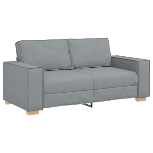 vidaXL 2-Seater Sofa Light Grey 140 cm Fabric - Image 10