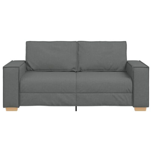 vidaXL 2-Seater Sofa Dark Grey 140 cm Fabric - Image 4
