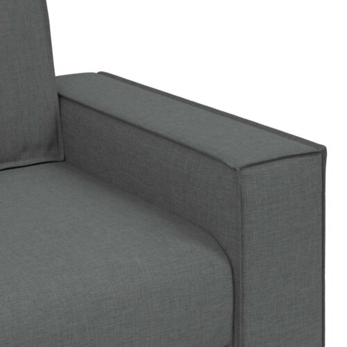 vidaXL 2-Seater Sofa Dark Grey 140 cm Fabric - Image 7