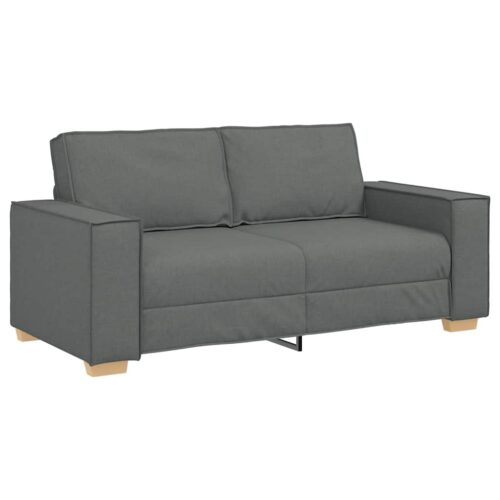 vidaXL 2-Seater Sofa Dark Grey 140 cm Fabric - Image 10