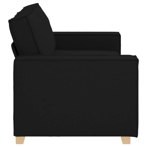 vidaXL 2-Seater Sofa Black 140 cm Fabric - Image 5