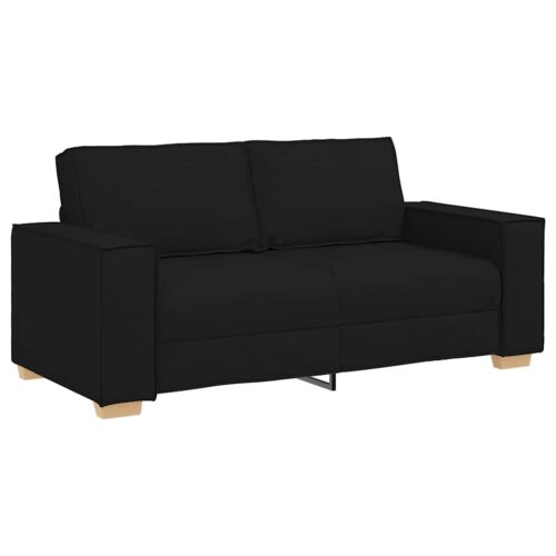 vidaXL 2-Seater Sofa Black 140 cm Fabric - Image 10