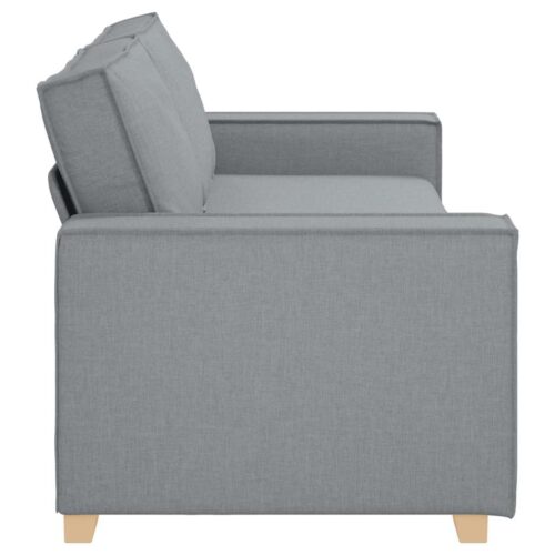 vidaXL 3-Seater Sofa Light Grey 180 cm Fabric - Image 5