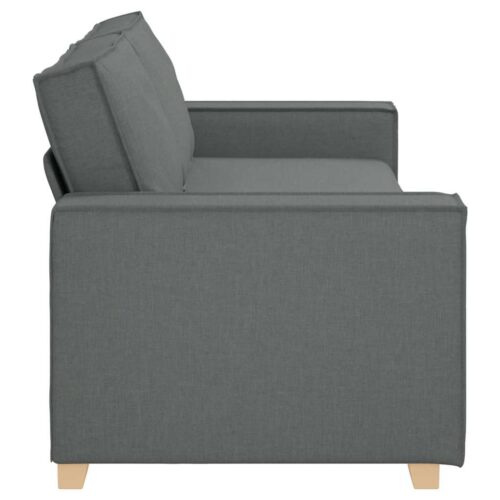 vidaXL 3-Seater Sofa Dark Grey 180 cm Fabric - Image 5