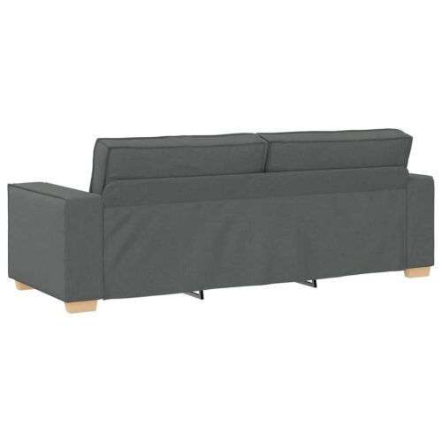 vidaXL 3-Seater Sofa Dark Grey 180 cm Fabric - Image 6