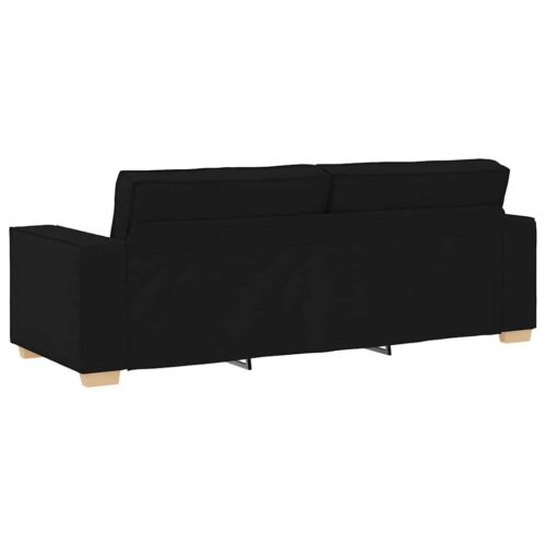 vidaXL 3-Seater Sofa Black 180 cm Fabric - Image 6