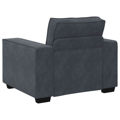 Sofa Chair Dark Grey 60cm Velvet - Image 6