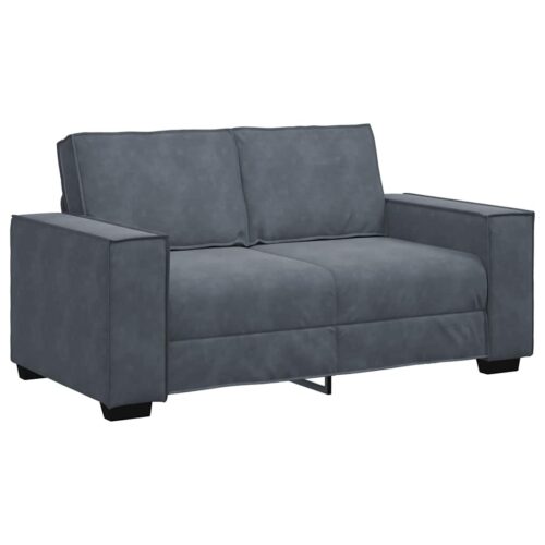 vidaXL 2-Seater Sofa Dark Grey 120 cm Velvet - Image 10