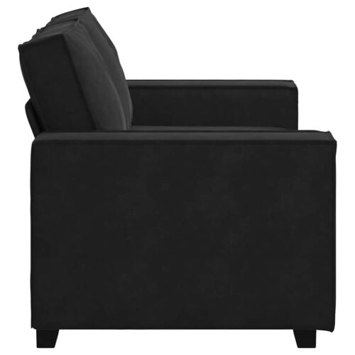 vidaXL 2-Seater Sofa Black 120 cm Velvet - Image 5