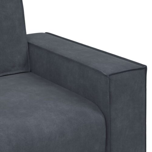 vidaXL 2-Seater Sofa Dark Grey 140 cm Velvet - Image 7