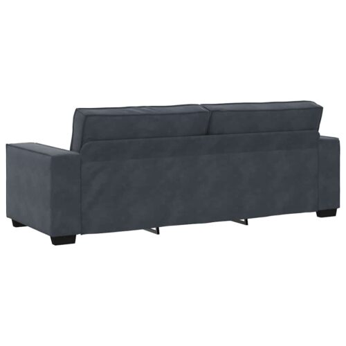 vidaXL 3-Seater Sofa Dark Grey 180 cm Velvet - Image 6