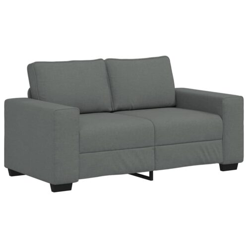 vidaXL 2-Seater Sofa Dark Grey 120 cm Fabric