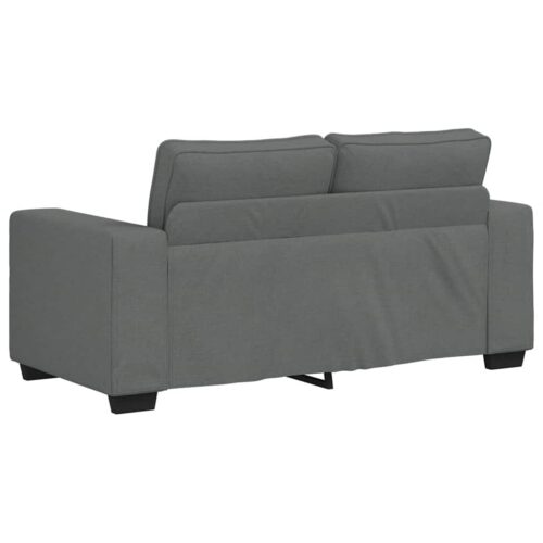 vidaXL 2-Seater Sofa Dark Grey 120 cm Fabric - Image 6