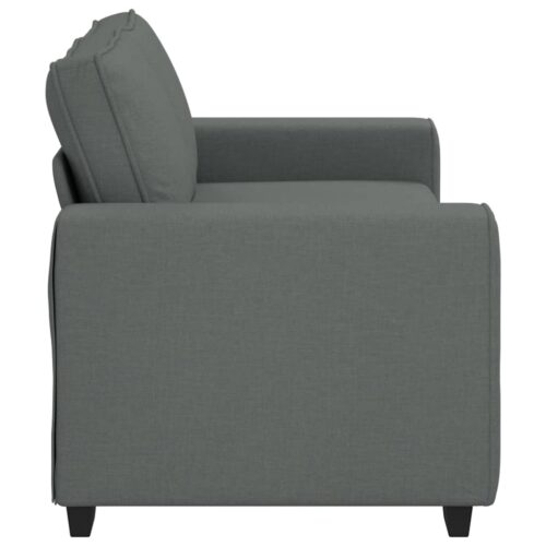 vidaXL 2-Seater Sofa Dark Grey 140 cm Fabric - Image 5