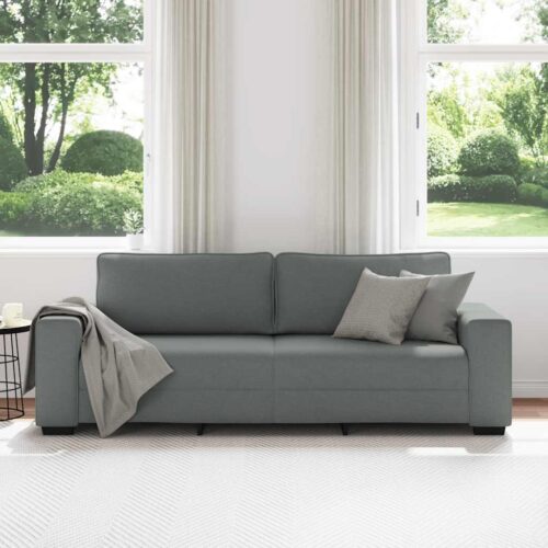 vidaXL 3-Seater Sofa Dark Grey 180 cm Fabric - Image 3