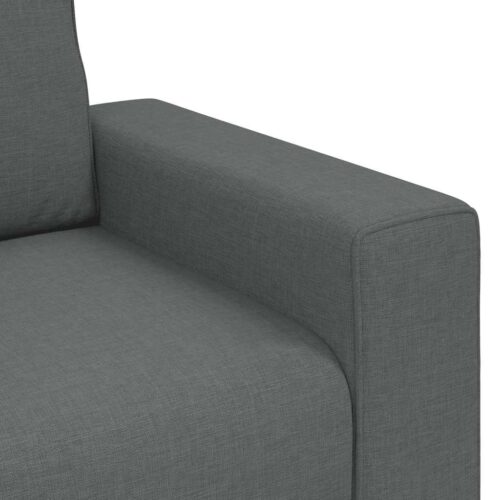 vidaXL 3-Seater Sofa Dark Grey 180 cm Fabric - Image 7