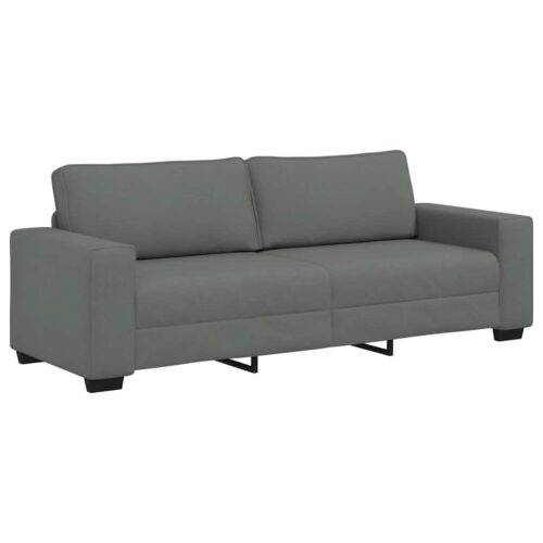 vidaXL 3-Seater Sofa Dark Grey 180 cm Fabric - Image 10