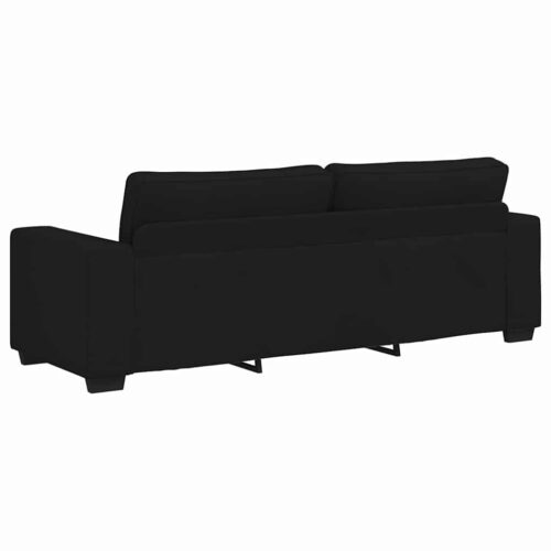 vidaXL 3-Seater Sofa Black 180 cm Fabric - Image 6