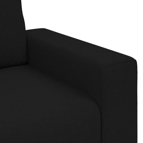 vidaXL 3-Seater Sofa Black 180 cm Fabric - Image 7
