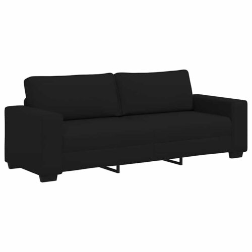 vidaXL 3-Seater Sofa Black 180 cm Fabric - Image 10
