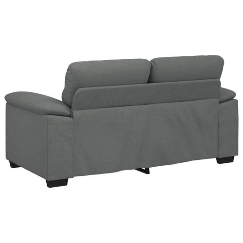 vidaXL 2-Seater Sofa Dark Grey 120 cm Fabric - Image 6