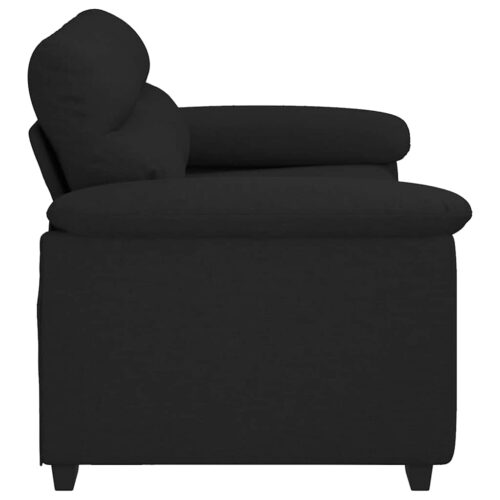 vidaXL 2-Seater Sofa Black 120 cm Fabric - Image 5