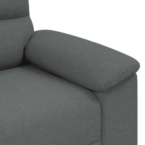 vidaXL 2-Seater Sofa Dark Grey 140 cm Fabric - Image 7